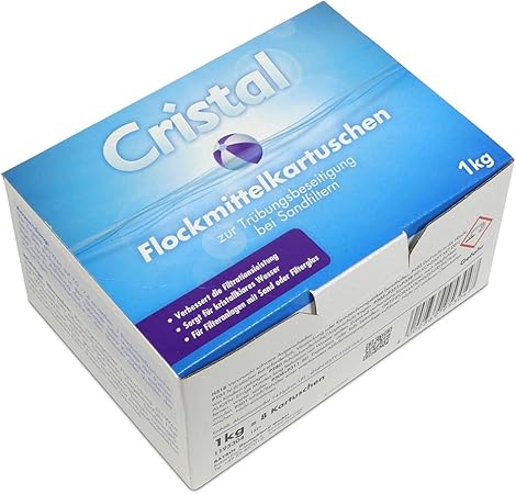 Cristal Flockmittelkartuschen - 8 x 125 g